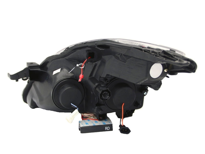 ANZO USA Nissan Altima 2dr Projector Headlights W/ Halo Black Ccfl; 2008-2009 - eliteracefab.com