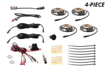 Load image into Gallery viewer, Diode Dynamics RGBW Engine Bay Strip Kit 4pc Multicolor