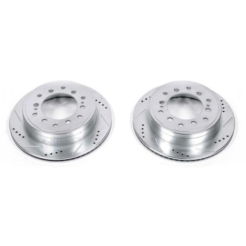 Power Stop 10-19 Lexus GX460 Rear Evolution Drilled & Slotted Rotors - Pair PowerStop