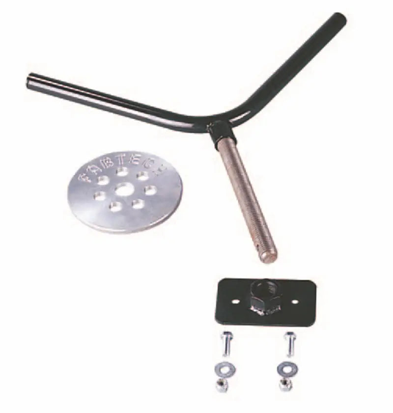 Fabtech Universal Spare Tire Flat Mount - Black - eliteracefab.com