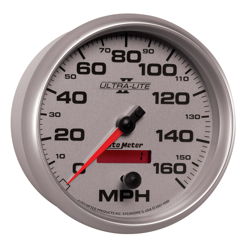 Autometer Ultra-Lite II 5 Inch 160 MPH FSE Programmable Speedometer 4989