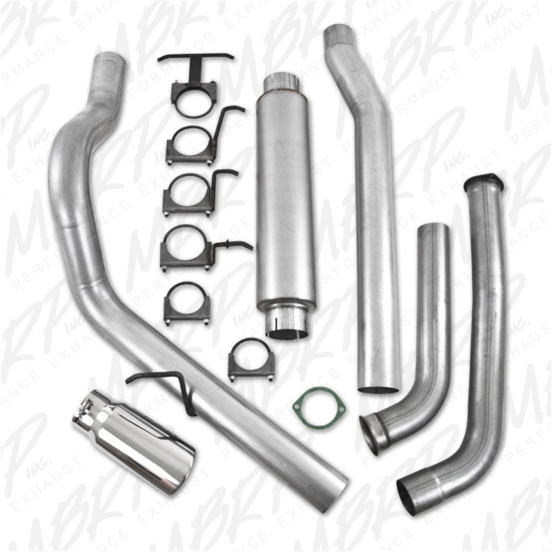 MBRP 2003-2007 Ford F-250/350 6.0L EC/CC Turbo Back Single Side (Stock Cat) - eliteracefab.com