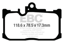 Load image into Gallery viewer, EBC 13+ Lexus GS350 3.5 F-Sport RWD Yellowstuff Front Brake Pads - eliteracefab.com