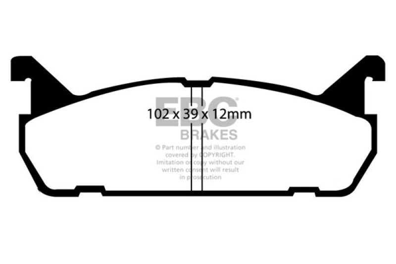 EBC RedStuff Rear Brake Pads - DP3828C EBC