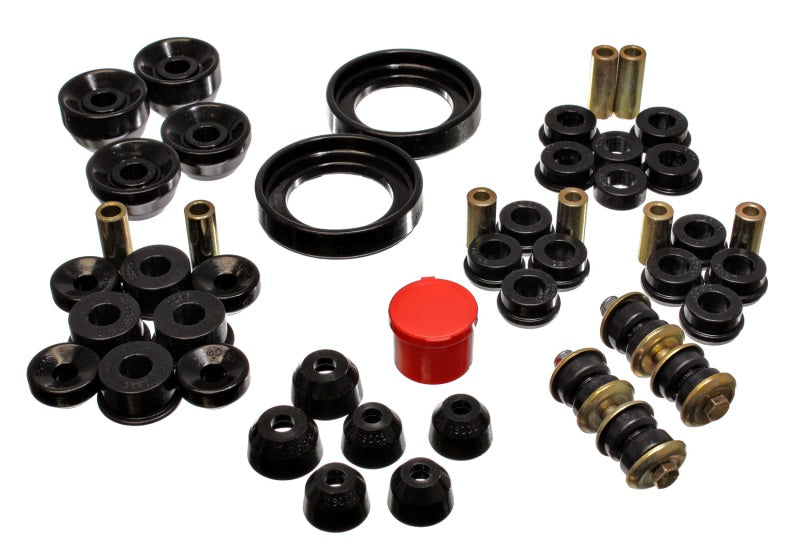 Energy Suspension 90-93 Honda Accord/Odyssey Black Hyper-Flex Master Bushing Set - eliteracefab.com