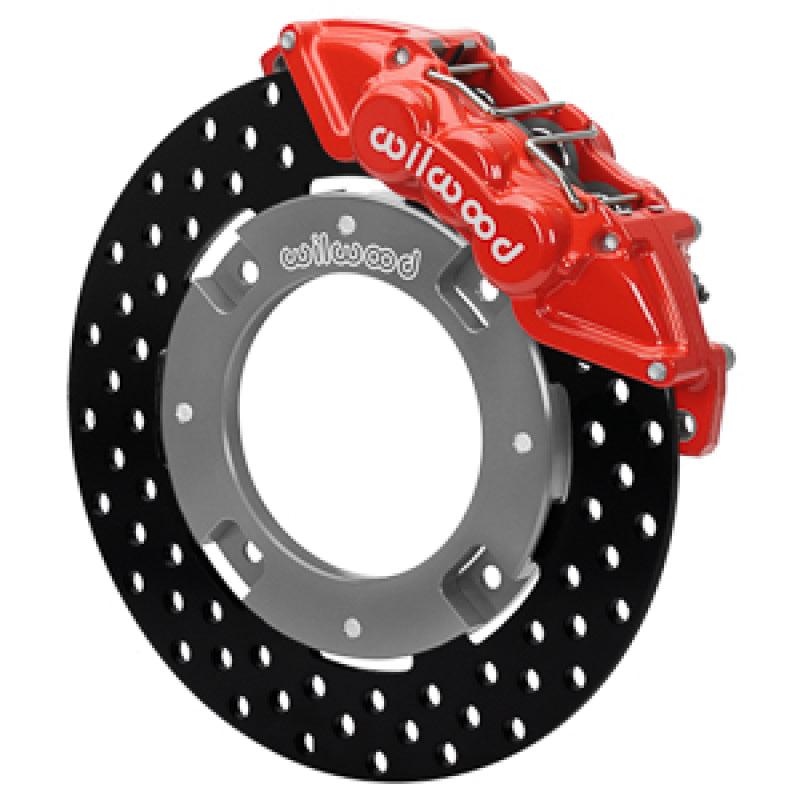 Wilwood 17-21 Can-Am X3RS Red 6-Piston Front Kit 11.25in - Drilled Rotors Wilwood