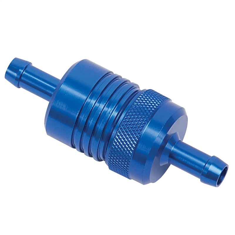 Russell Performance Blue Street Fuel Filter (3in Length 1-1/8in diameter 5/16in inlet/outlet)