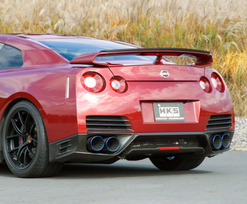 HKS RACING MUFFLER R35 GT-R w/ SILENCER - eliteracefab.com