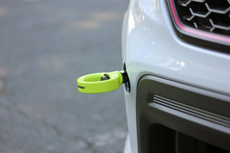 Perrin Tow Hook Kit - Front 2018+ Subaru WRX/STI - Neon Yellow - eliteracefab.com