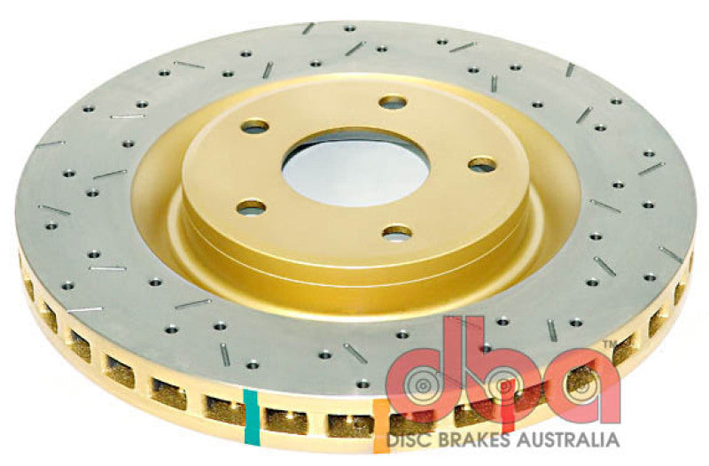 DBA 97-04 Corvette C5/C6 Front Drilled & Slotted 4000 Series Rotor DBA