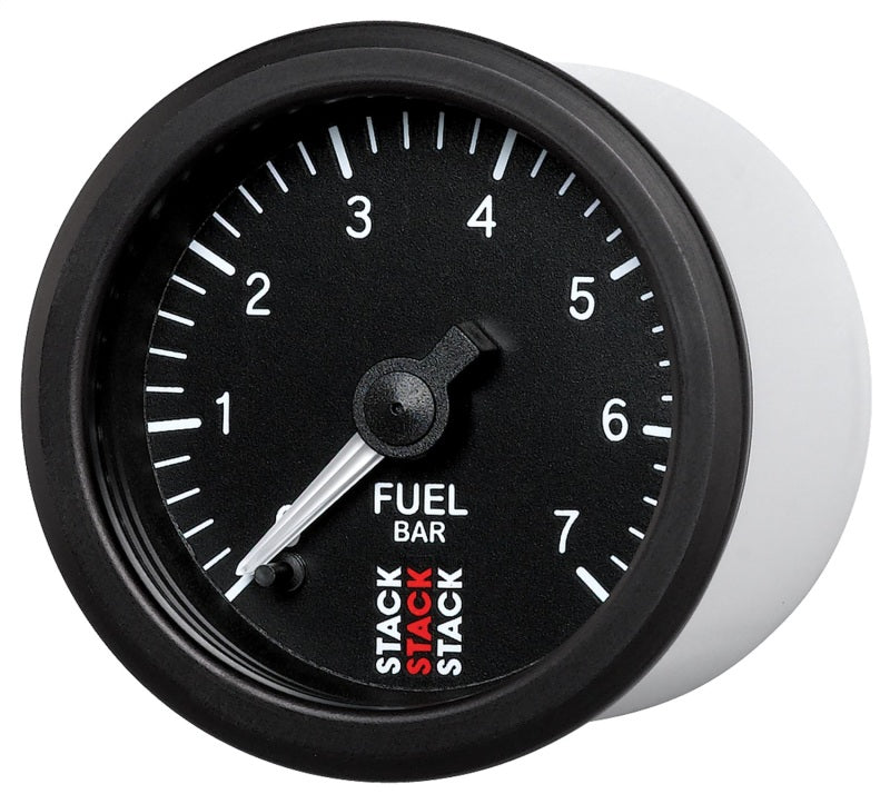 Autometer Stack 52mm 0-7 Bar M10 Male Pro Stepper Motor Fuel Pressure Gauge - Black ST3305