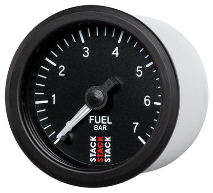 Autometer Stack 52mm 0-7 Bar M10 Male Pro Stepper Motor Fuel Pressure Gauge - Black ST3305