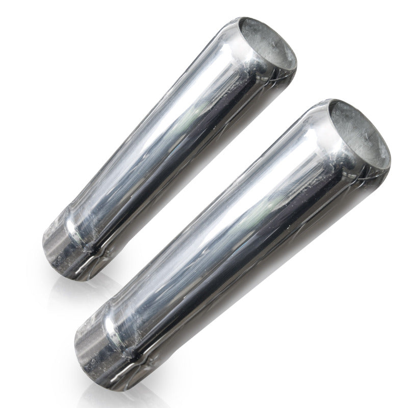Stainless Works Pencil Cut Exhaust Tips 2 1/2in Body 2 1/2in ID Inlet Stainless Works