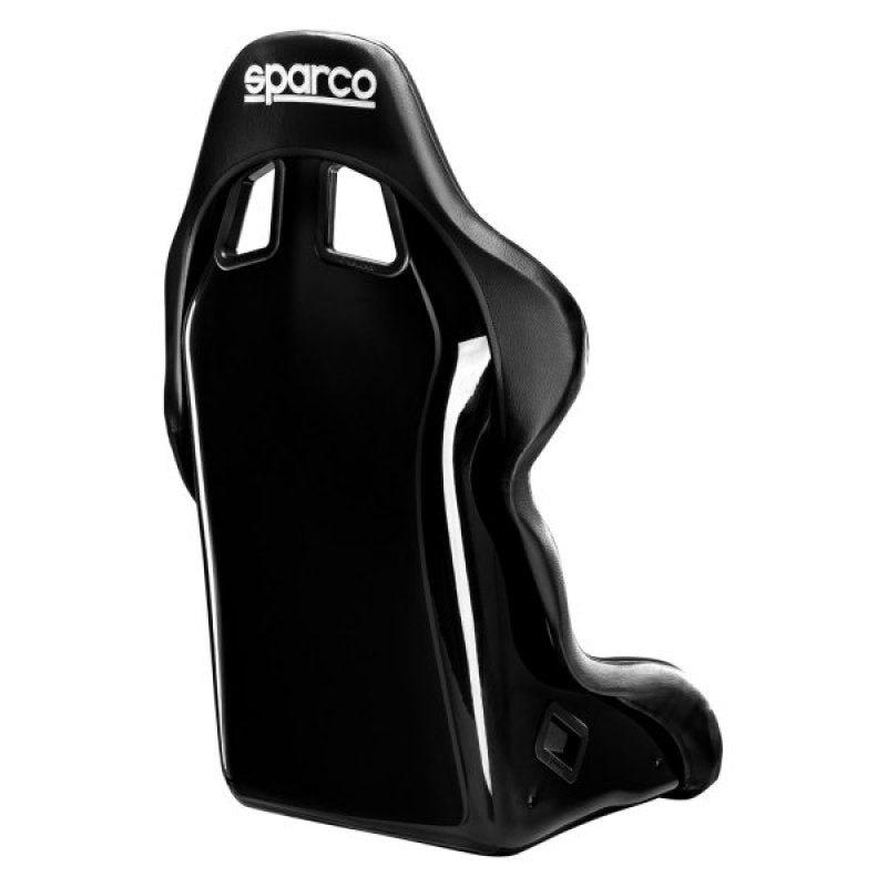 Sparco EVO QRT Racing Seats, Black/Black Leatherette with Black Stitch (008007RNRSKY) - eliteracefab.com