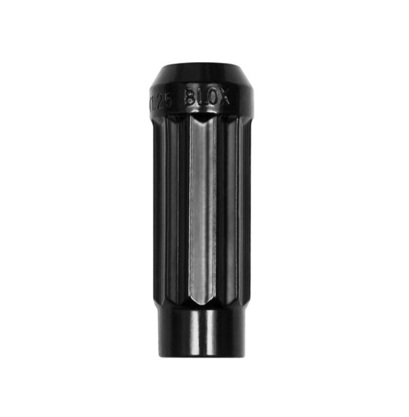 BLOX Racing 12-Sided P17 Tuner Lug Nut 12x1.5 - Black Steel - Single Piece BLOX Racing