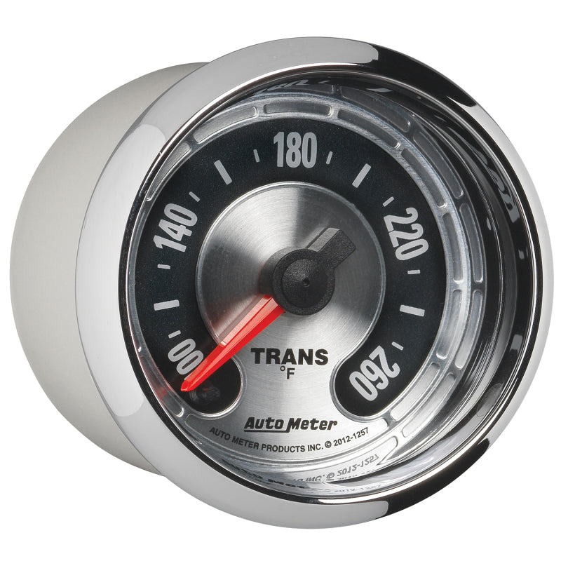 Autometer American Muscle 52mm Full Sweep Electric 100-260 Deg F Transmission Temperature Gauge 1257