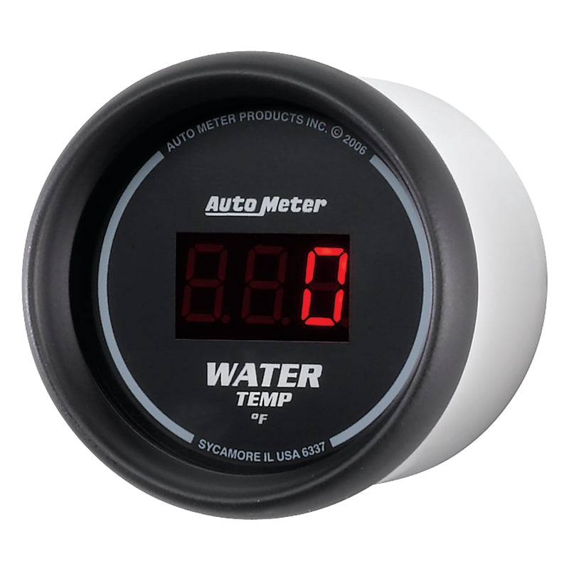 Autometer Black 0-300 F Digital Water Temp Gauge.