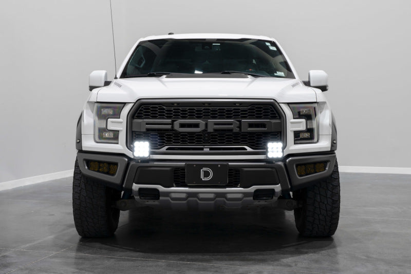 Diode Dynamics 17-20 Ford Raptor SS5 Bumper LED Pod Light Kit - Sport Yellow Driving