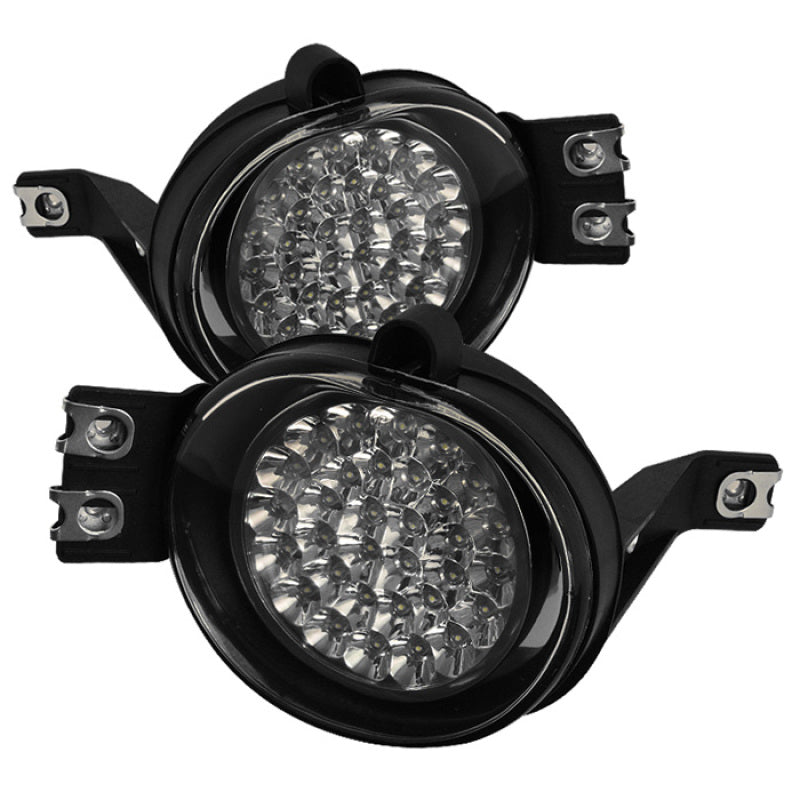 Spyder Dodge Ram 02-08/Durango 04-06 LED Fog Lights w/Switch Clear FL-LED-DRAM02-C - eliteracefab.com