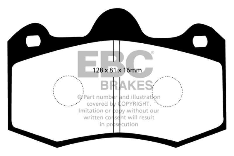 EBC 11+ Mclaren MP4-12C 3.8 Twin Turbo Bluestuff Rear Brake Pads - eliteracefab.com