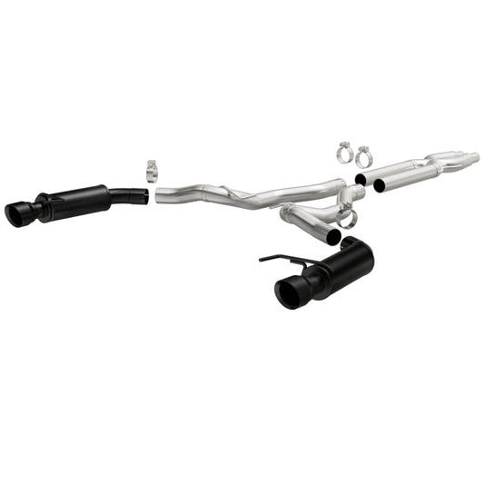 MagnaFlow Cat-Back 15-16 Ford Mustang 5.0L V8 Competition SS 3in Dual Split Rear 4.5in Black Tips - eliteracefab.com