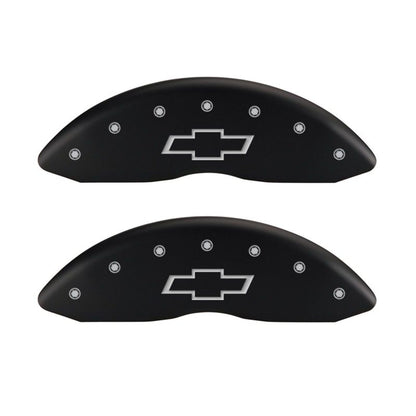MGP 4 Caliper Covers Engraved Front & Rear MGP Red finish silver ch MGP