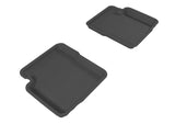 3D MAXpider 2012-2019 Fiat 500 Kagu 2nd Row Floormats - Black