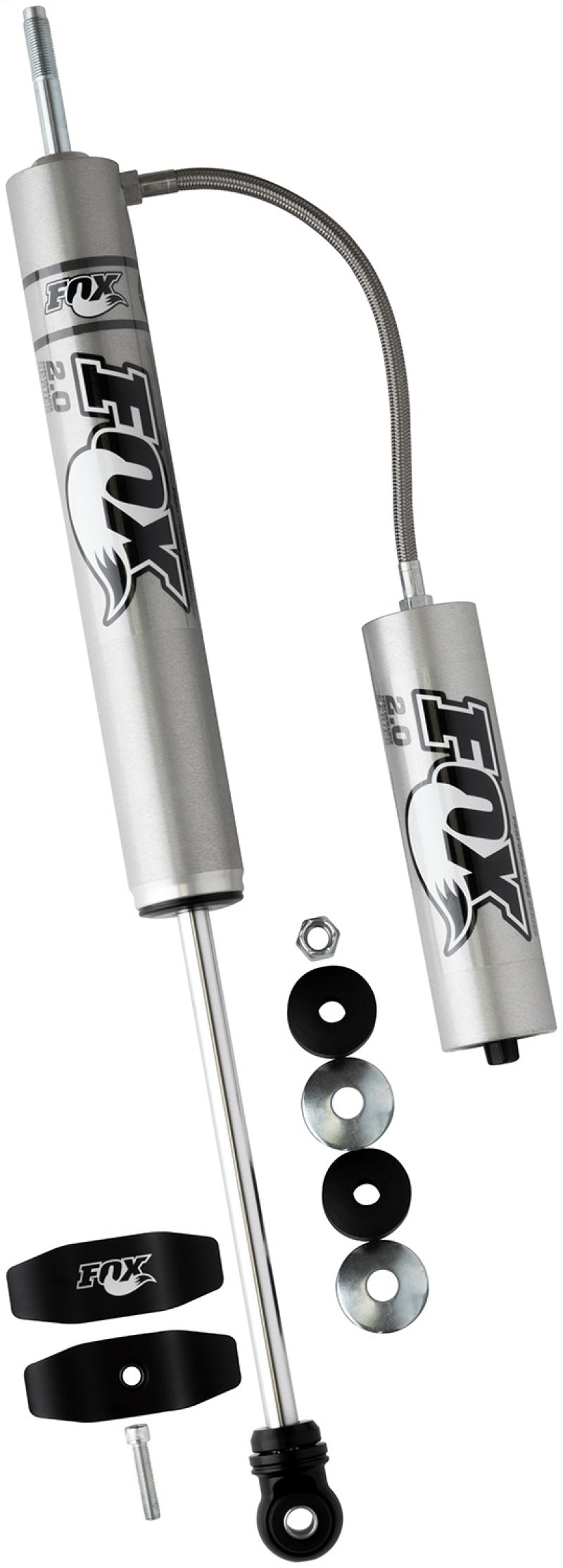 Fox 2.0 Performance Series 10.1in. Smooth Body Remote Res. Shock w/Stem Mount / Std Travel - Black - eliteracefab.com