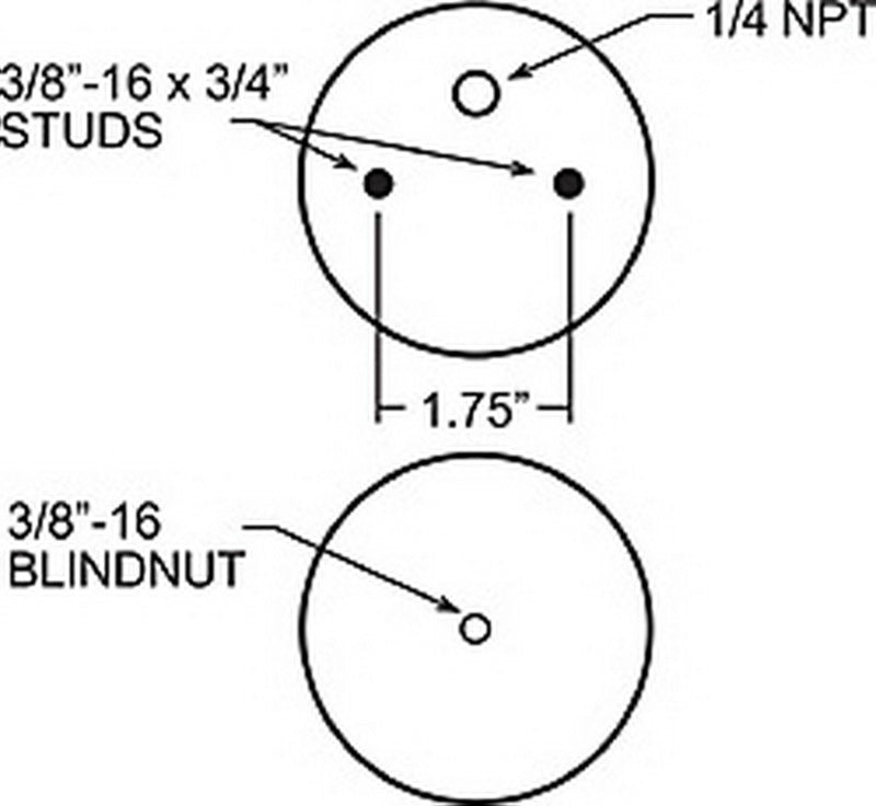 Firestone Ride-Rite Replacement Bellow 267C (For Kit PN 2071 / 2100 / 2153 / 2170) (W217606781) - eliteracefab.com