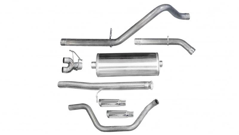 Corsa/dB 10-13 Chevrolet Silverado Ext. Cab/Std. Bed 1500 4.8L V8 Polished Sport Cat-Back Exhaust - eliteracefab.com