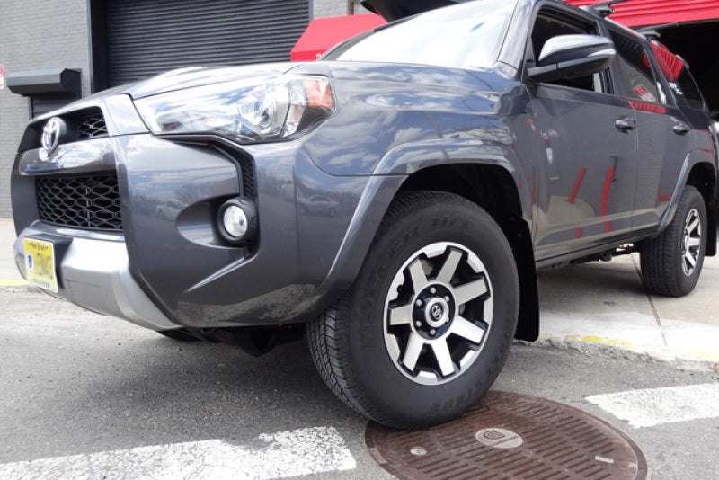Rally Armor 12-20 Toyota 4Runner Black UR Mud Flap w/ White Logo - eliteracefab.com