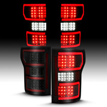 Load image into Gallery viewer, ANZO 18-19 Ford F-150 LED Taillight Black Housing Clear Lens Red Light Bar W/Sequential - eliteracefab.com