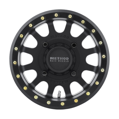 Method MR401 UTV Beadlock 15x7 4+3/+13mm Offset 4x156 132mm CB Matte Black w/BH-H24100 Wheel - eliteracefab.com