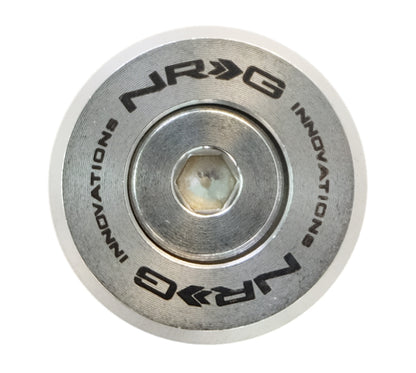 NRG M Style Fender Washer Kit TI Series M6 Bolts For Metal (Silver Washer/Silver Screw) - Set of 10 - FW-380SS