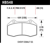 Hawk Performance DTC-30 Front Brake Pads - HB548W.510