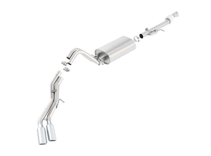 Borla 15-16 Cadillac Escalade ESV 6.2L Auto Trans Dual Round Rolled Truck Side Exit Catback Exhaust - eliteracefab.com