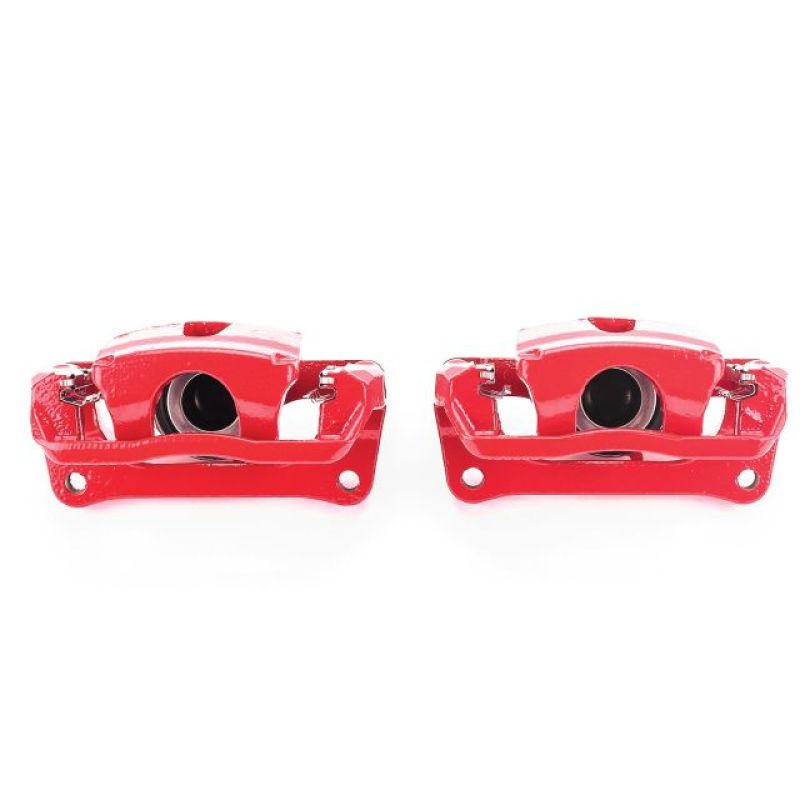 Power Stop 12-17 Ford F-150 Rear Red Calipers w/Brackets - Pair - eliteracefab.com