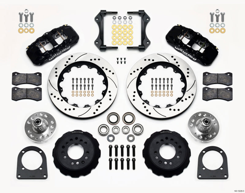 Wilwood AERO6 Front Hub Kit 14.00in Drilled TCI-IFS 71-78 (Pinto Based) Wilwood