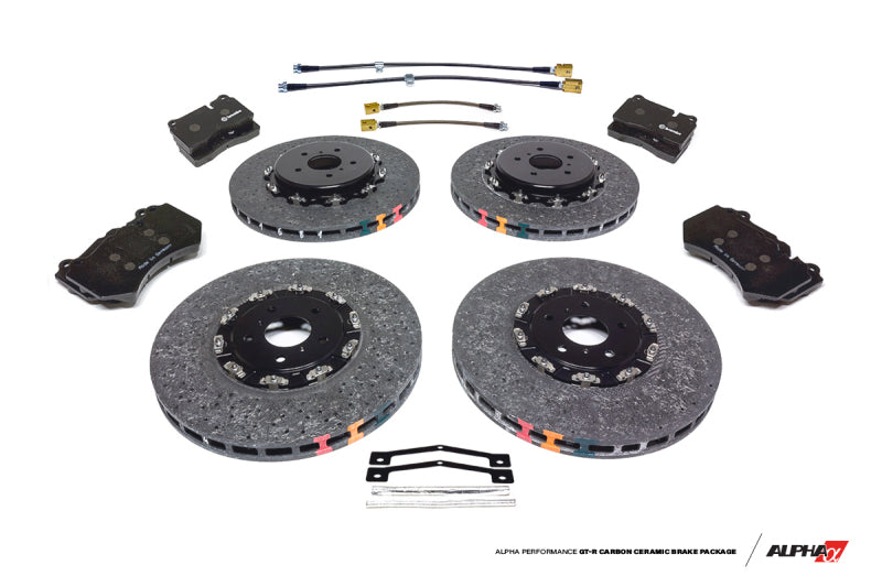 AMS Performance 2012+ Nissan GT-R DBA/NISMO R35 Alpha Carbon Ceramic Brake Kit AMS