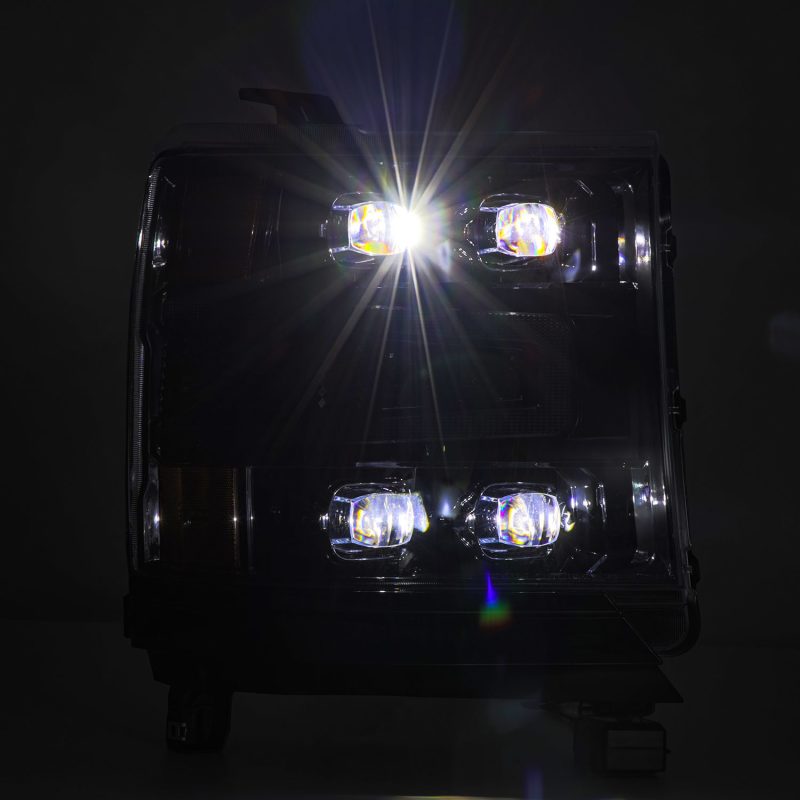 AlphaRex 16-18 Chevy 1500HD NOVA-Series LED Proj Headlghts Alpha BK Atv Lgt/SeqSig & DRL(Req 810023) - eliteracefab.com