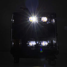 Load image into Gallery viewer, AlphaRex 16-18 Chevy 1500HD NOVA-Series LED Proj Headlghts Alpha BK Atv Lgt/SeqSig &amp; DRL(Req 810023) - eliteracefab.com