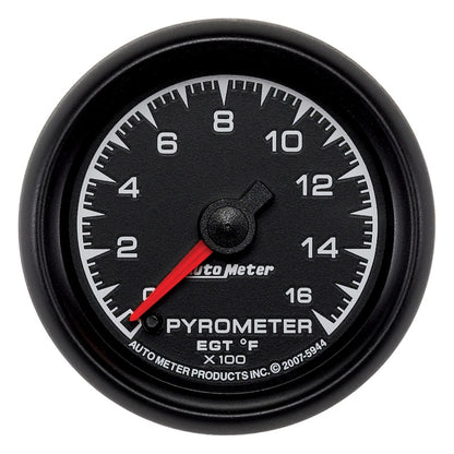 Autometer ES 52.4mm Pyrometer 0-1600 Degree F FSE Gauge 5944