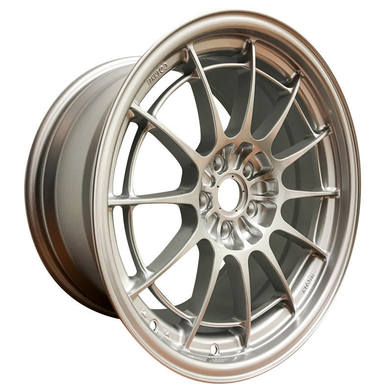 Enkei NT03+M 18x9.5 5x108 40mm Offset 72.6mm Bore F1 Silver Wheel (MIN ORDER QTY 40) - eliteracefab.com