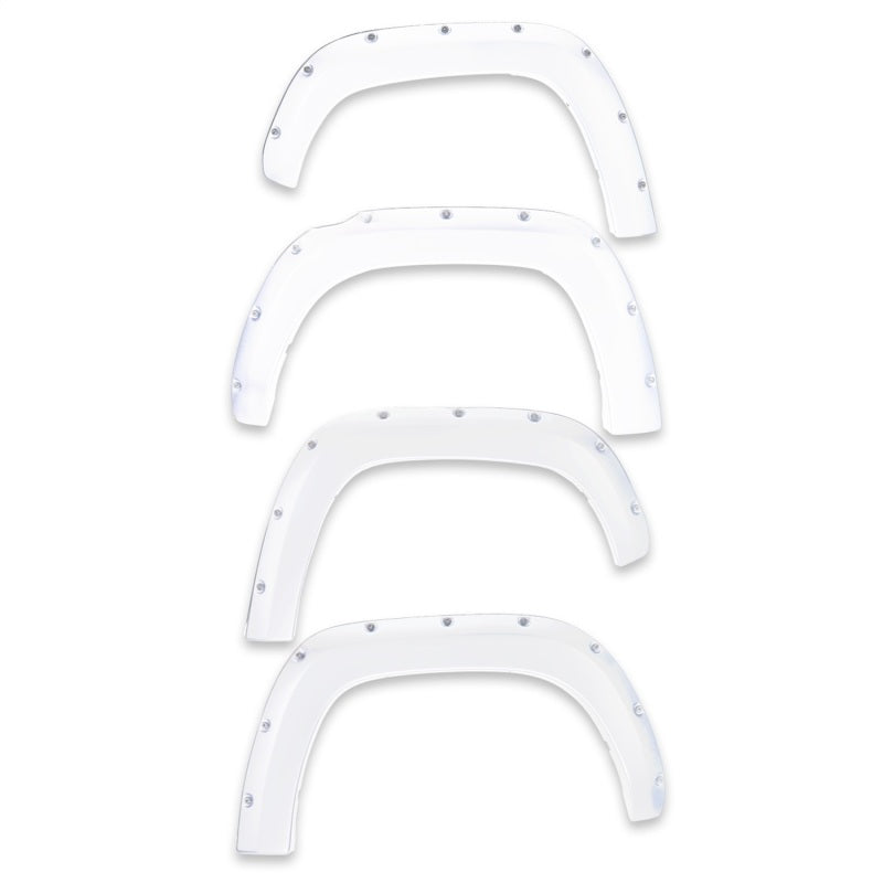 EGR 14+ Chev Silverado 6-8ft Bed Bolt-On Look Color Match Fender Flares - Set - Summit White - eliteracefab.com