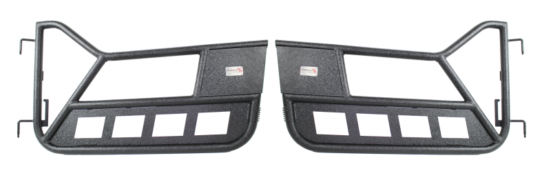 Fishbone Offroad 97-06 Jeep Wrangler TJ Front Tube Doors - Black Textured Powdercoat Steel - eliteracefab.com
