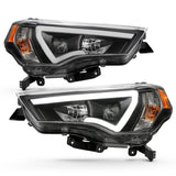 ANZO 14-18 Toyota 4 Runner Plank Style Projector Headlights 111416