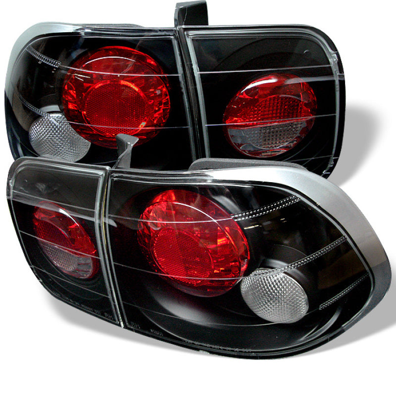 Spyder Honda Civic 96-98 4Dr Euro Style Tail Lights Black ALT-YD-HC96-4D-BK - eliteracefab.com