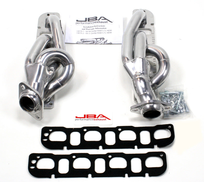 JBA 1961S-2JS | 09-19 RAM 5.7L HEMI 1-5/8IN PRIMARY SILVER CTD CAT4WARD HEADER; 2009-2019 - eliteracefab.com