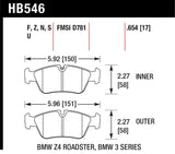 Hawk Performance HPS 5.0 Front Brake Pads - HB546B.654