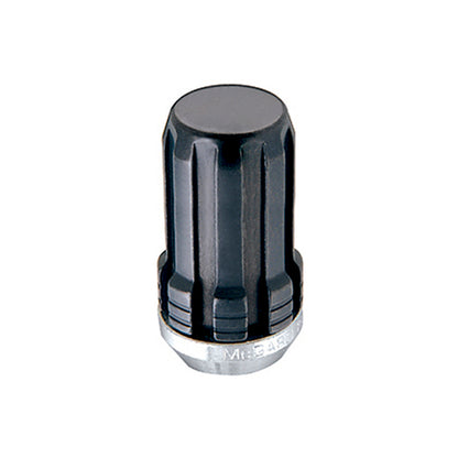 McGard SplineDrive Lug Nut (Cone Seat) M14X1.5 / 1.648in. Length (4-Pack) - Black (Req. Tool) - eliteracefab.com